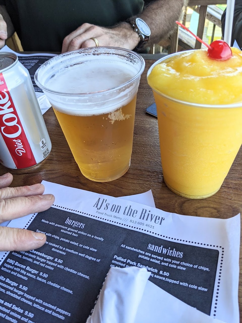 Mango Daiquiri and Beer